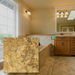 Trawertyn Yellow Szlifowany Niewypełniony Modern Tumbled 20,3x20,3x1,2 cm