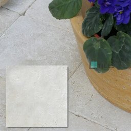 Trawertyn Super Light Szlifowany Niewypełniony Modern Tumbled 20,3x20,3x1,2 cm