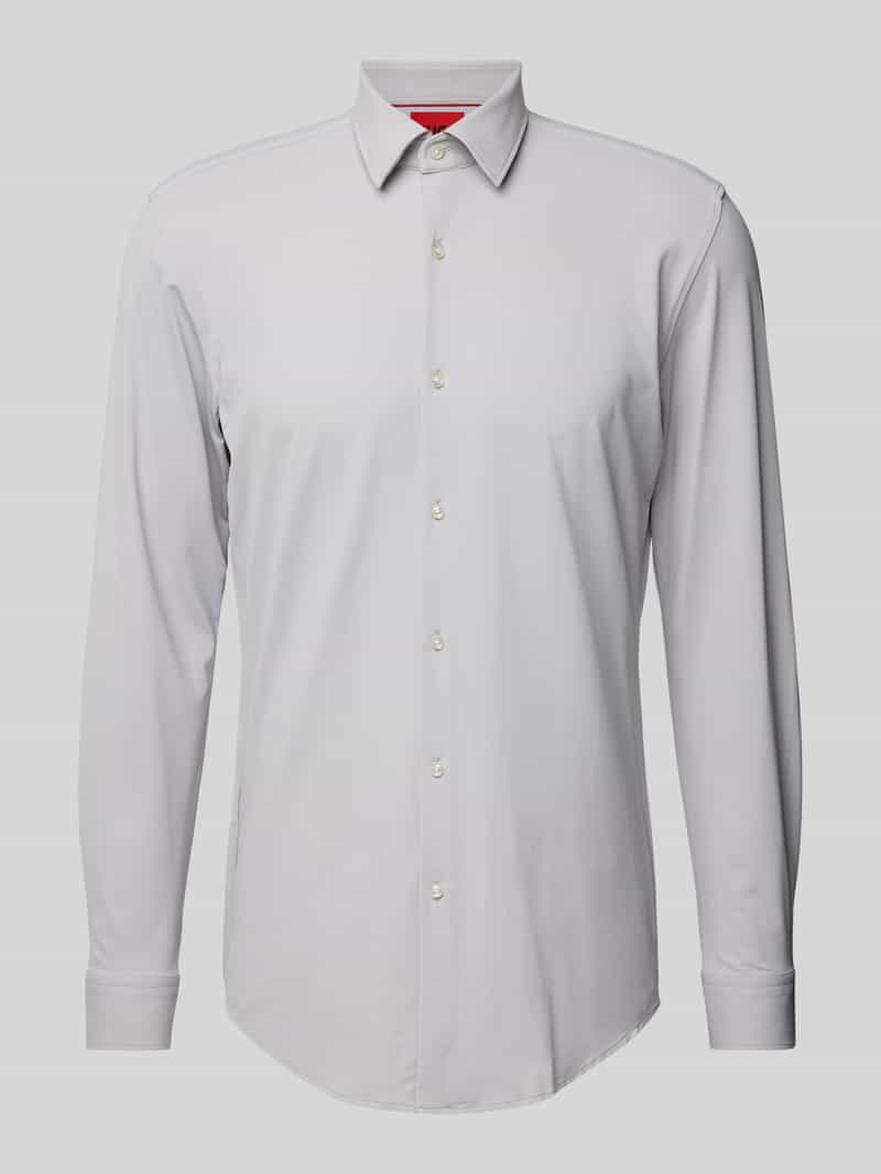 Koszula biznesowa o kroju slim fit z kołnierzykiem typu kent model ‘KENNO’