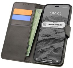 Bizon Etui z klapką Case Pocket do Honor 200 Lite, czarne