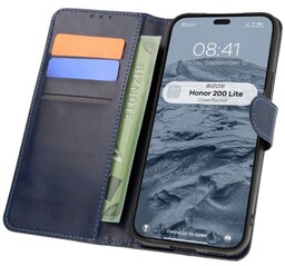 Bizon Etui z klapką Case Pocket do Honor 200 Lite, granatowe