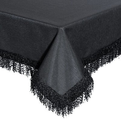 Obrus EUROFIRANY Jasper 140 x 280 cm Czarny