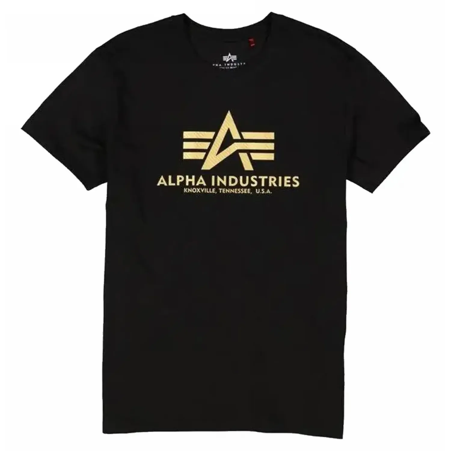 Alpha Industries Basic T Carbon 100501CB 365 - Czarna/Złota
