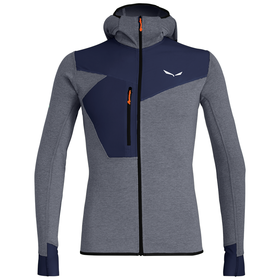 Męska bluza Salewa Puez 2 Dry M L/S Hood Fz Tee Rozmiar: XL / Kolor: niebieski/jasnoniebieski
