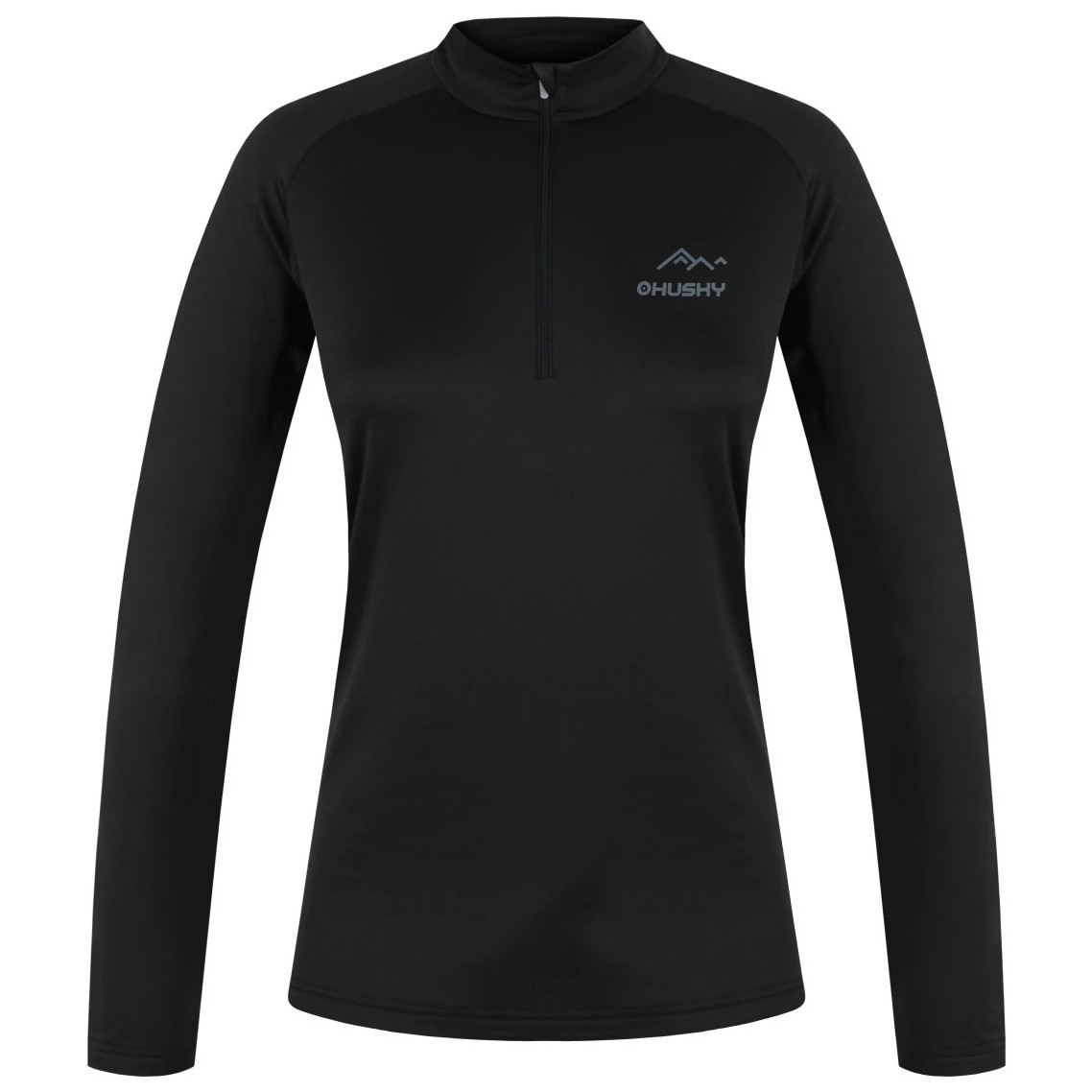 Damska koszulka Husky Tromi zip L Rozmiar: XL / Kolor: czarny