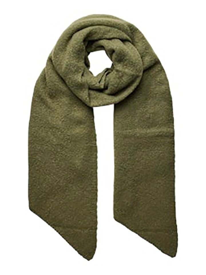 Pieces Szal w kolorze khaki - 210 x 50 cm
