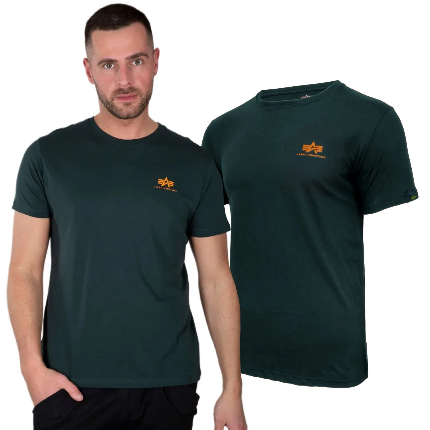 Alpha Industries Small Logo Basic 188505 353 - Dark Petrol  3XL