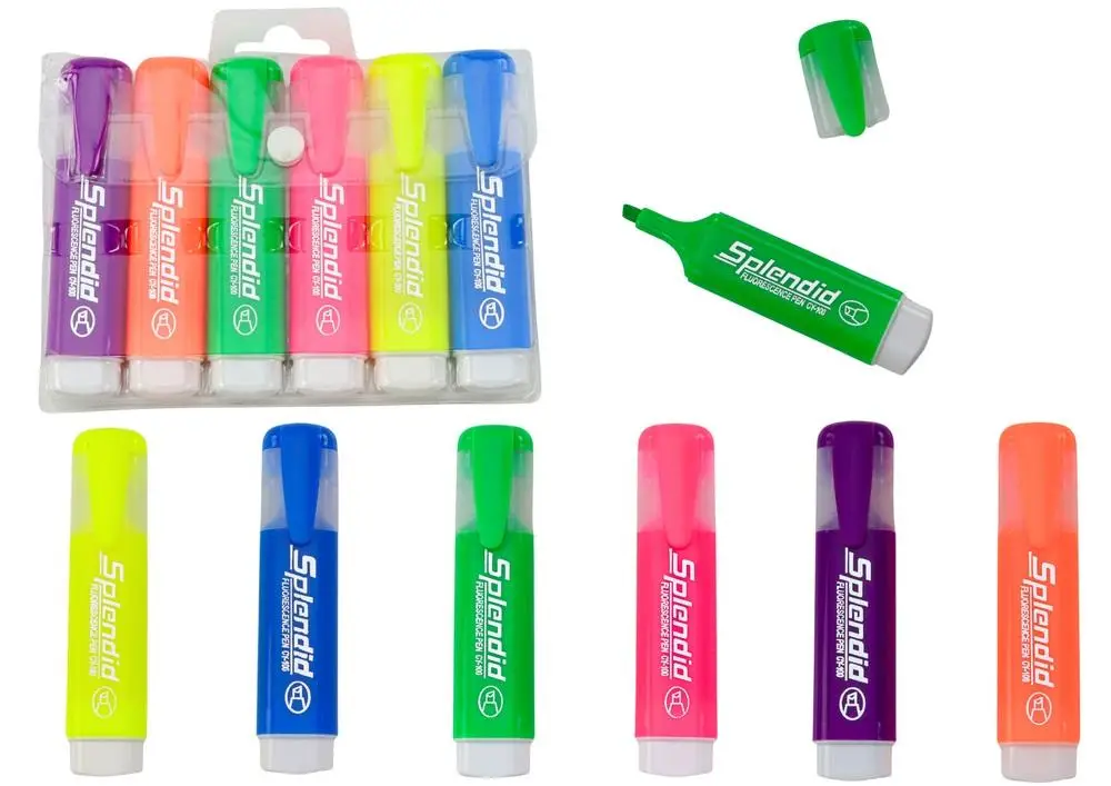 Zakreślacz pastel 6szt - Leantoys
