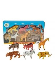 Zestaw 6 dzikich zwierząt12cm
