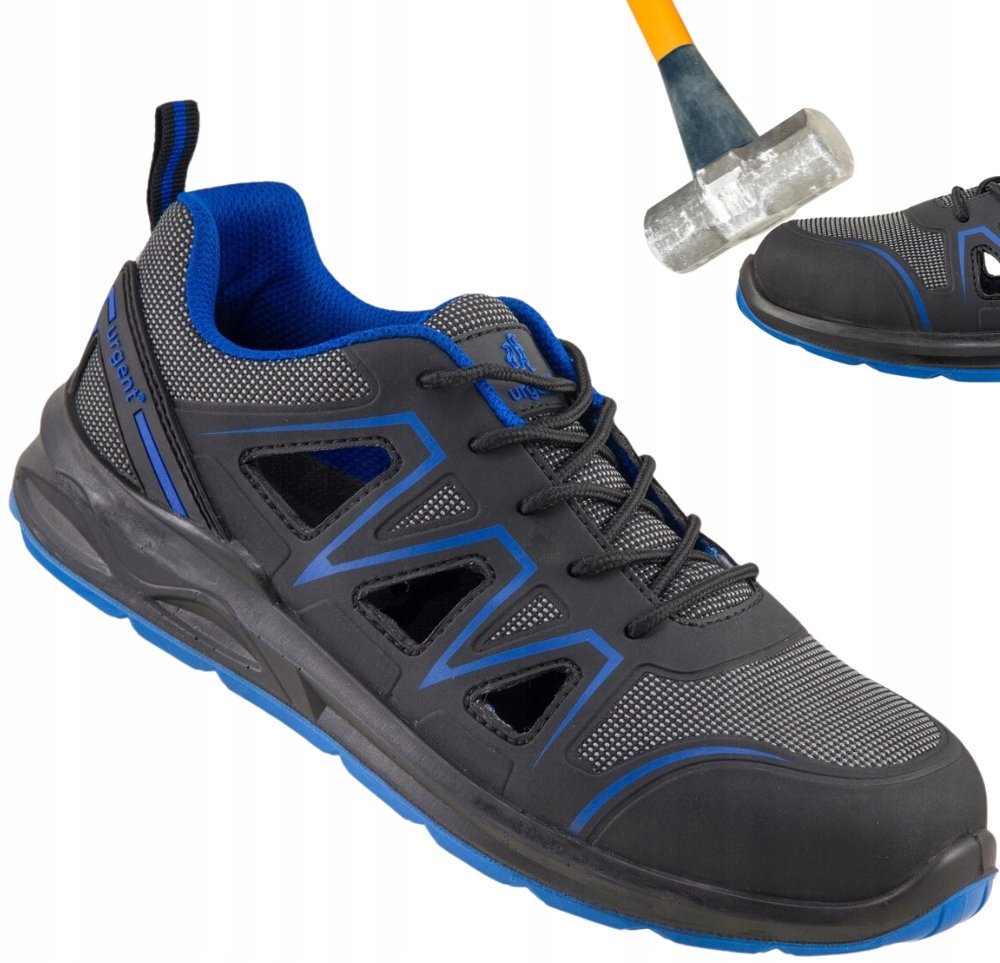 Buty robocze PÓŁBUTY męskie SPORTOWE PRZEWIEWNE z METALOWYM NOSKIEM URGENT