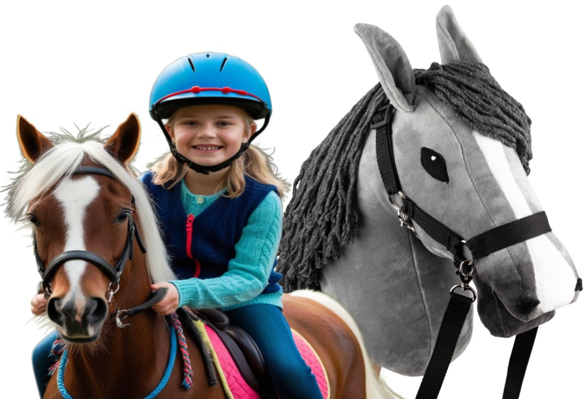Duży Hobby Horse Koń Konik Na Kiju kijku patyku A3 głowa konia dla dzieci