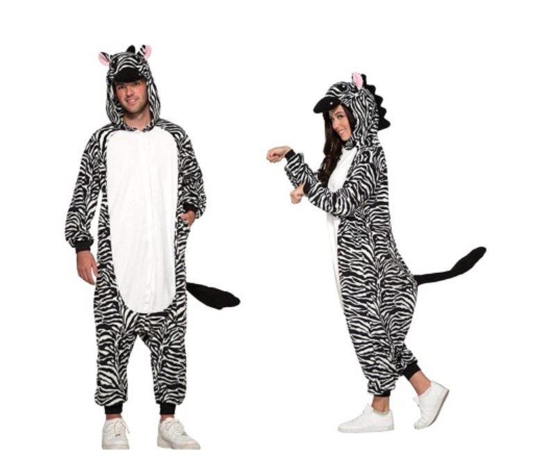 Onesie Zebra XL