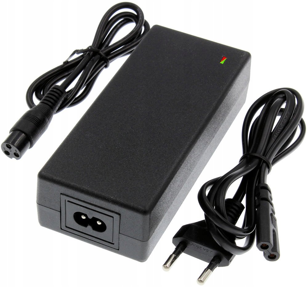 Ładowarka 36V 42V 2A 3 pin Zasilacz Hulajnoga 12mm