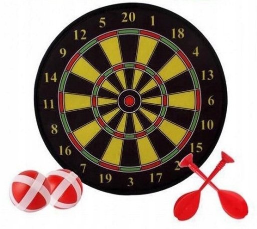 DART GRA NA RZEPY BEZPIECZNE RZUTKI LOTKI DUŻA35cm