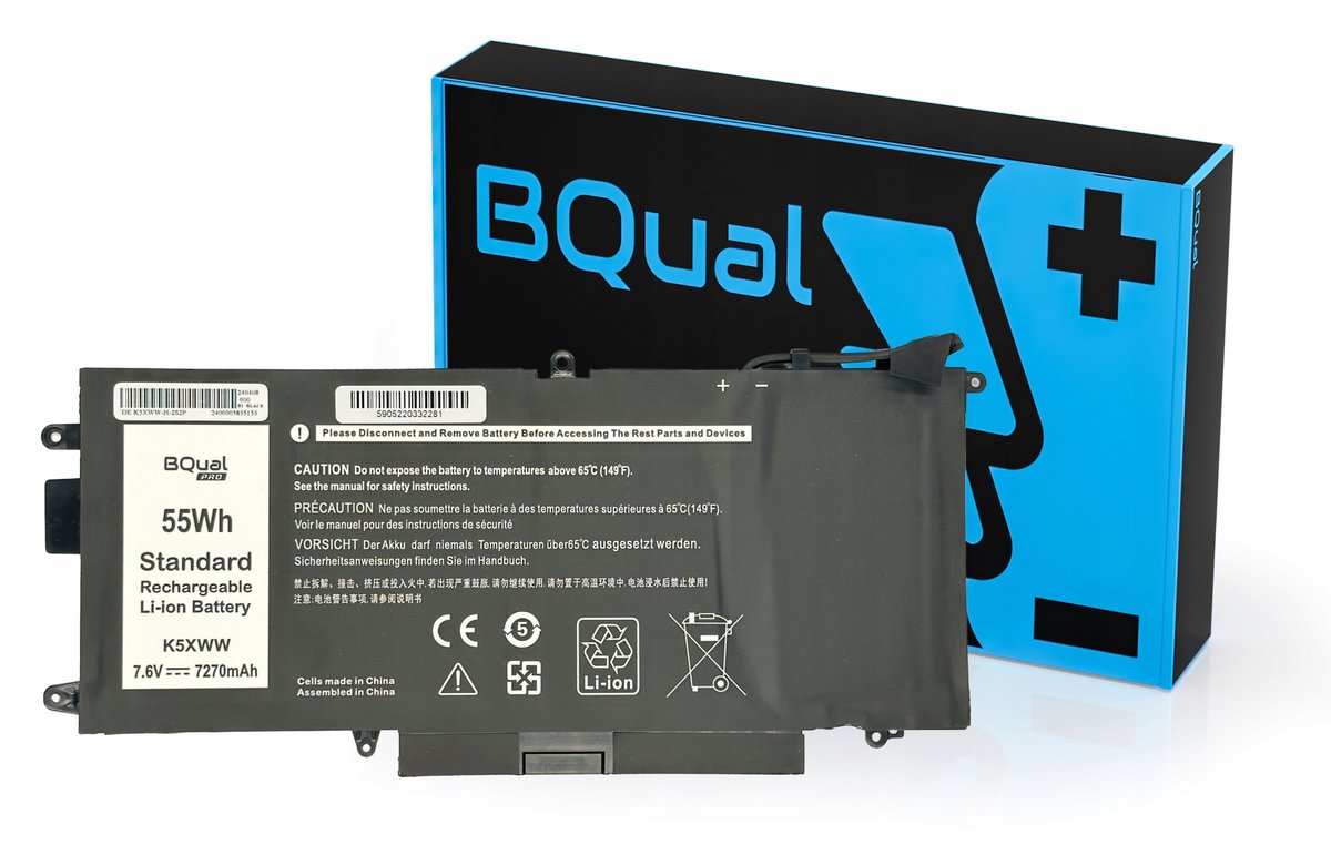 Bateria Akumulator K5XWW 6CYH6 Dell 5289 7389 7390 2-in-1 7270mAh 56Wh 7.6V