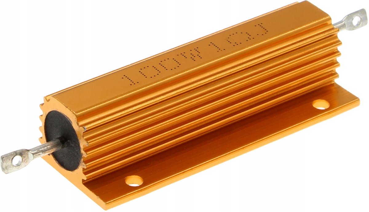 Rezystor Mocy Drutowy z Radiatorem 100W 1 ohm