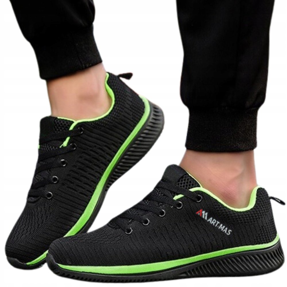Oddychające LEKKIE PÓŁBUTY ROBOCZE sportowe adidasy męskie BEZ NOSKA r. 36
