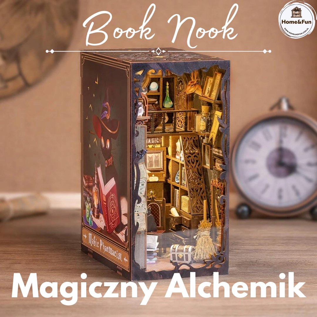 DIY Miniaturowy Domek - Magiczny Alchemik Book Nook DIY Puzzle 3D