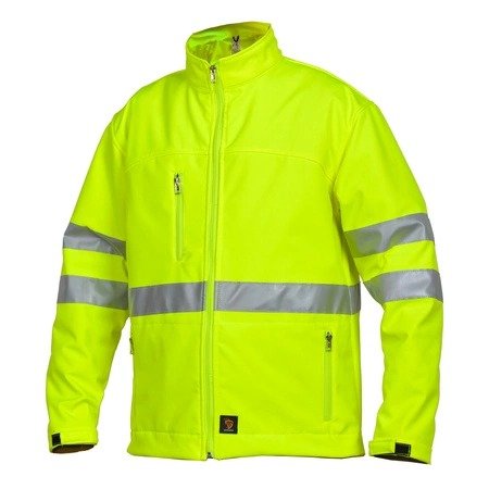 Kurtka ROBOCZA odblaskowa BHP Polar SOFTSHELL HV ŻÓŁTA ROZM XXL