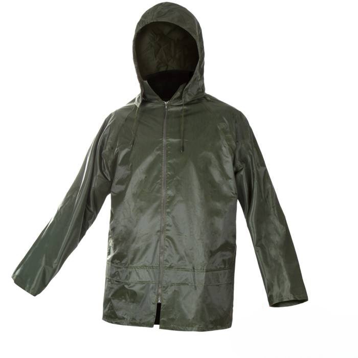 Kurtka PRZECIWDESZCZOWA nylon KAPTUR zielona SZTORMIAK ROZM XXL