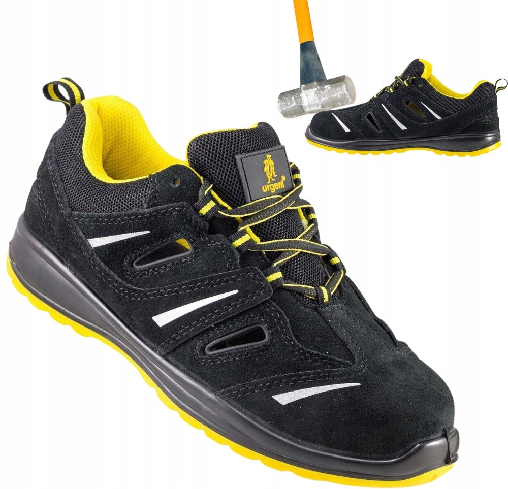 Wygodne LEKKIE buty PÓŁBUTY ROBOCZE z PODNOSKIEM