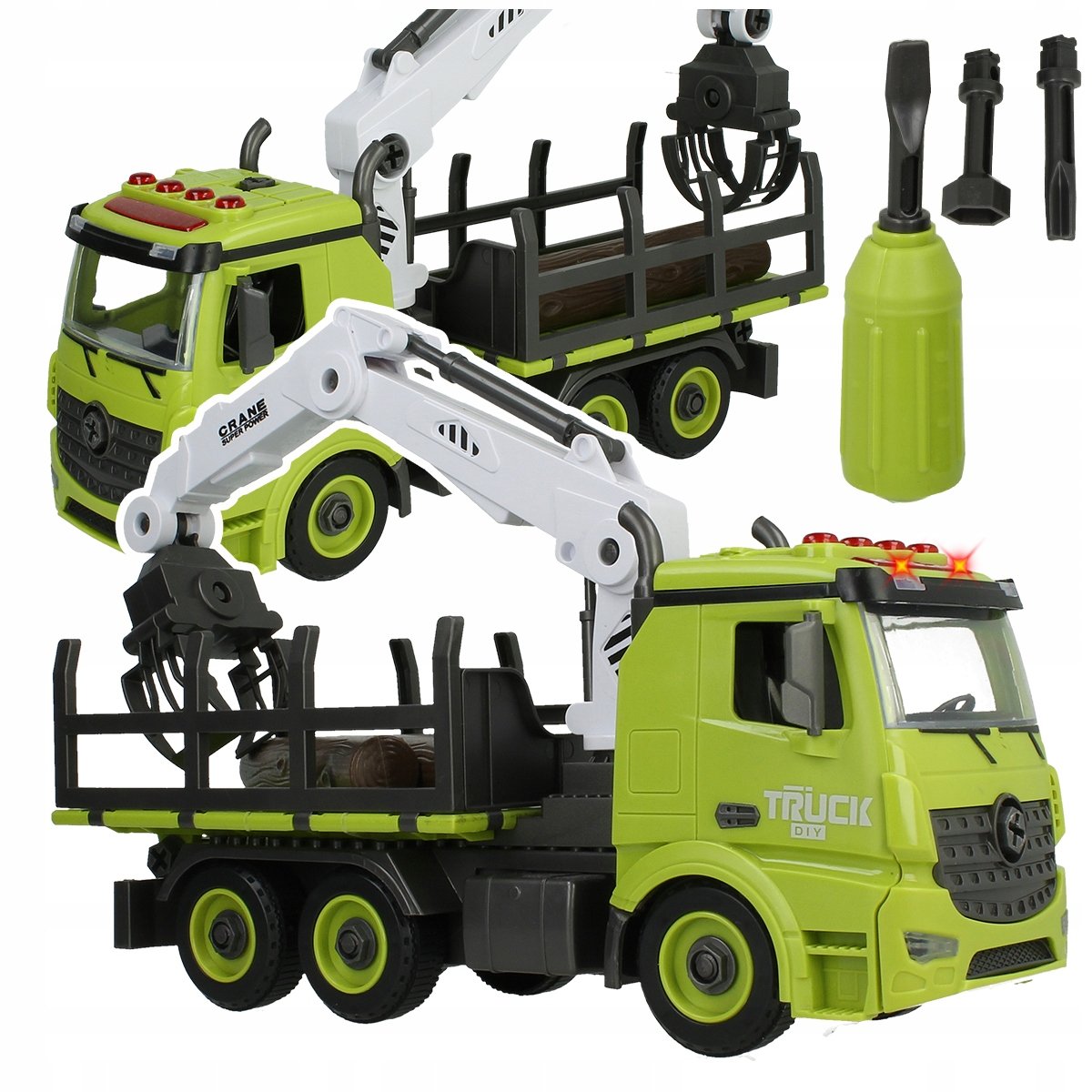 Ciężarówka Dźwig Do Rozkręcania Skręcania Na Prezent Dla Chołpca