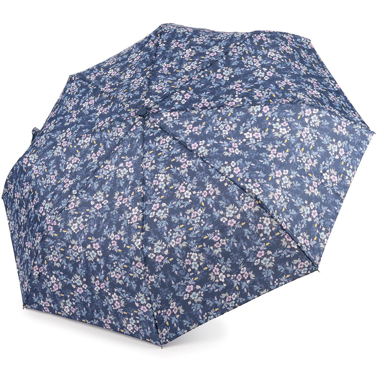 Parasol Składany Automatyczny XL Parasolka Damska Pokrowiec Kwiaty Granat