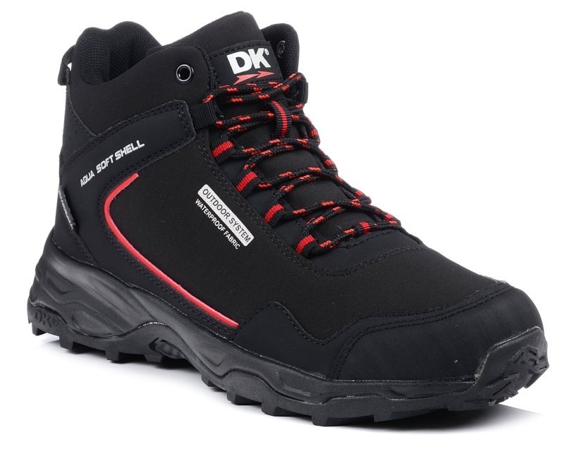 Buty trekkingowe męskie softshell wysokie impregnowane za kostkę DK 1029-50