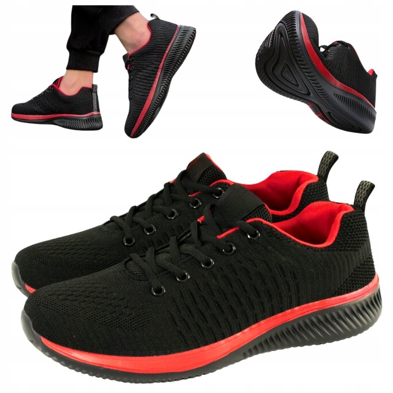 Buty robocze Półbuty Sportowe rekreacyjne dzianina ULTRA LEKKIE Przewiewne