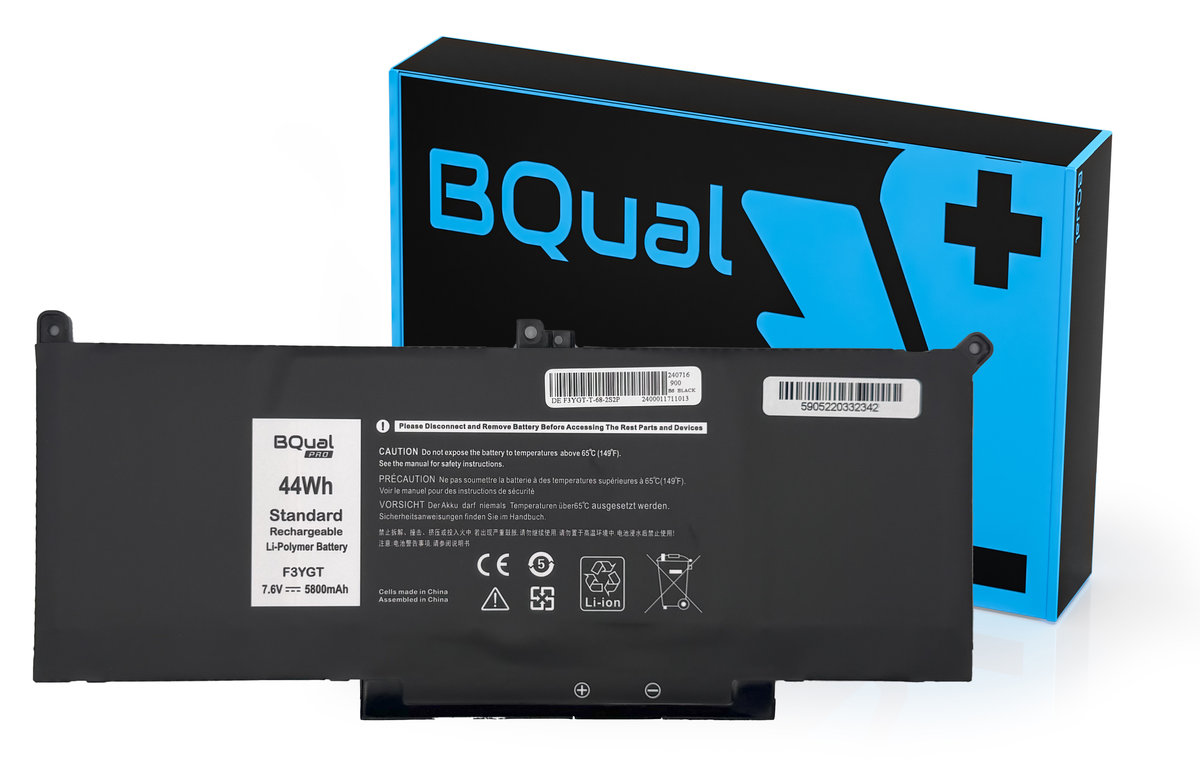 Bateria BQual PRO F3YGT do DELL Latitude 7280 7290 7380 7390 7480 7490