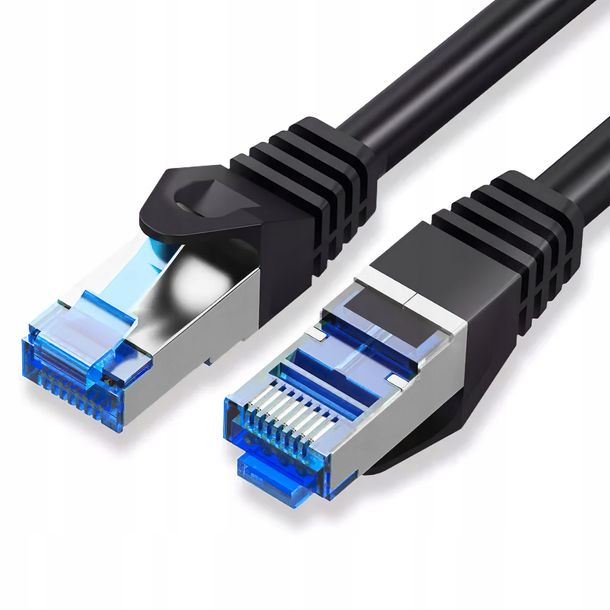 Kabel Sieciowy S/ftp Cat6a Lan Przewód Ethernet Internet Skrętka Rj45 40m