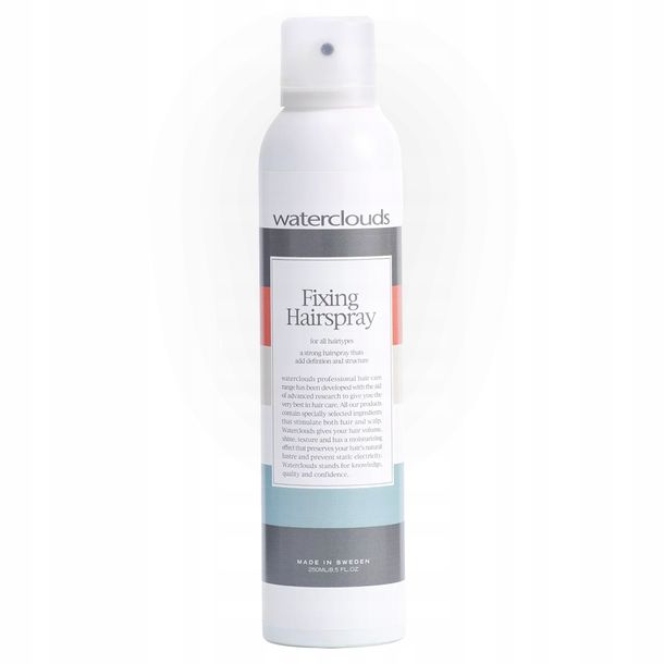Waterclouds, Fixing Hairspray Lekki Mocno Utrwalający Lakier na Objętość, 250ml