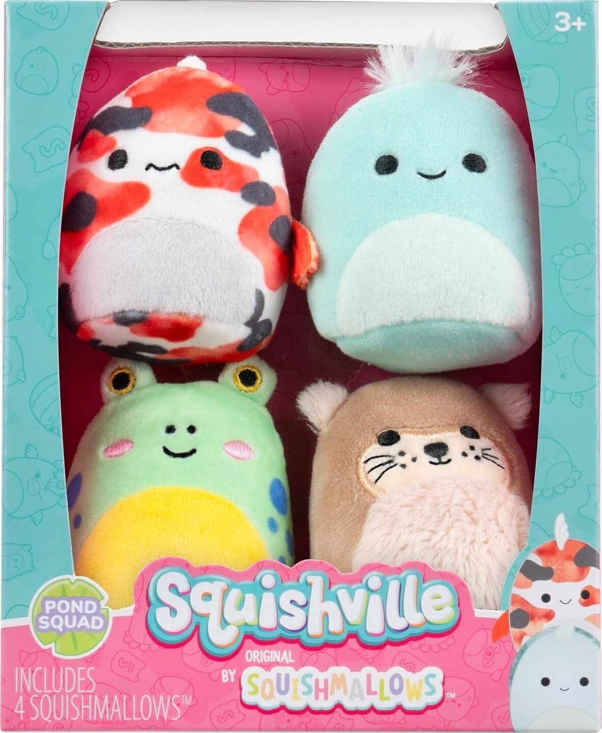 Epee Squishville - 4 Pack S7 - Pond Squad /Stuffed Animals and Plush Toys