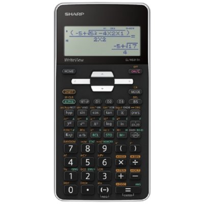 Sharp Kalkulator EL-W531TH biała vědecká bodový displej plastové klávesy automatyczny wyłącznik ACSH531THVDB