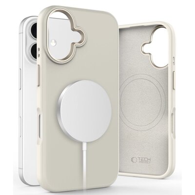 Etui TECH-PROTECT Silicone Pure MagSafe do Apple iPhone 16 Beżowy
