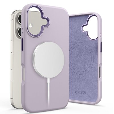 Etui TECH-PROTECT Silicone Pure MagSafe do Apple iPhone 16 Fioletowy