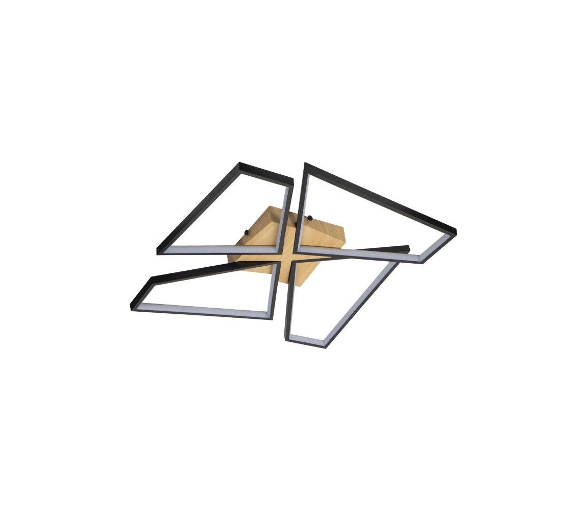 LED Plafon ściemnialny LED/115W/230V 3000-6500K brązowy/czarny + pilot