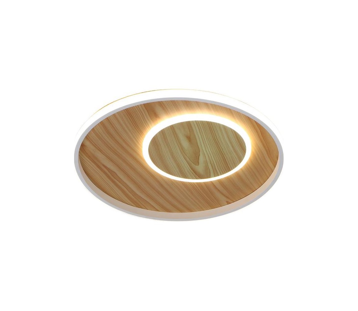 LED Plafon ściemnialny LED/65W/230V 3000-6500K brązowy + pilot zdalnego sterowania