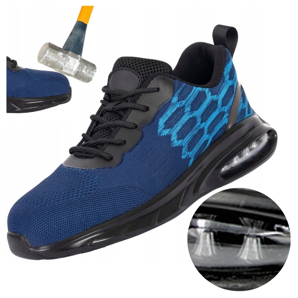 Buty PÓŁBUTY ROBOCZE męskie SPORTOWE ADIDASY LEKKIE z NOSKIEM BHP AIR r. 41