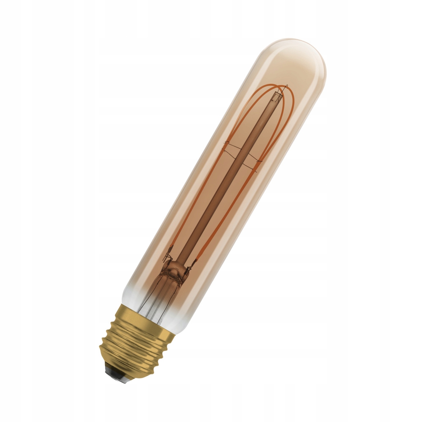 Vintage 1906 Tubular 40 Filament DIM 4.8W 822 Gold E27
