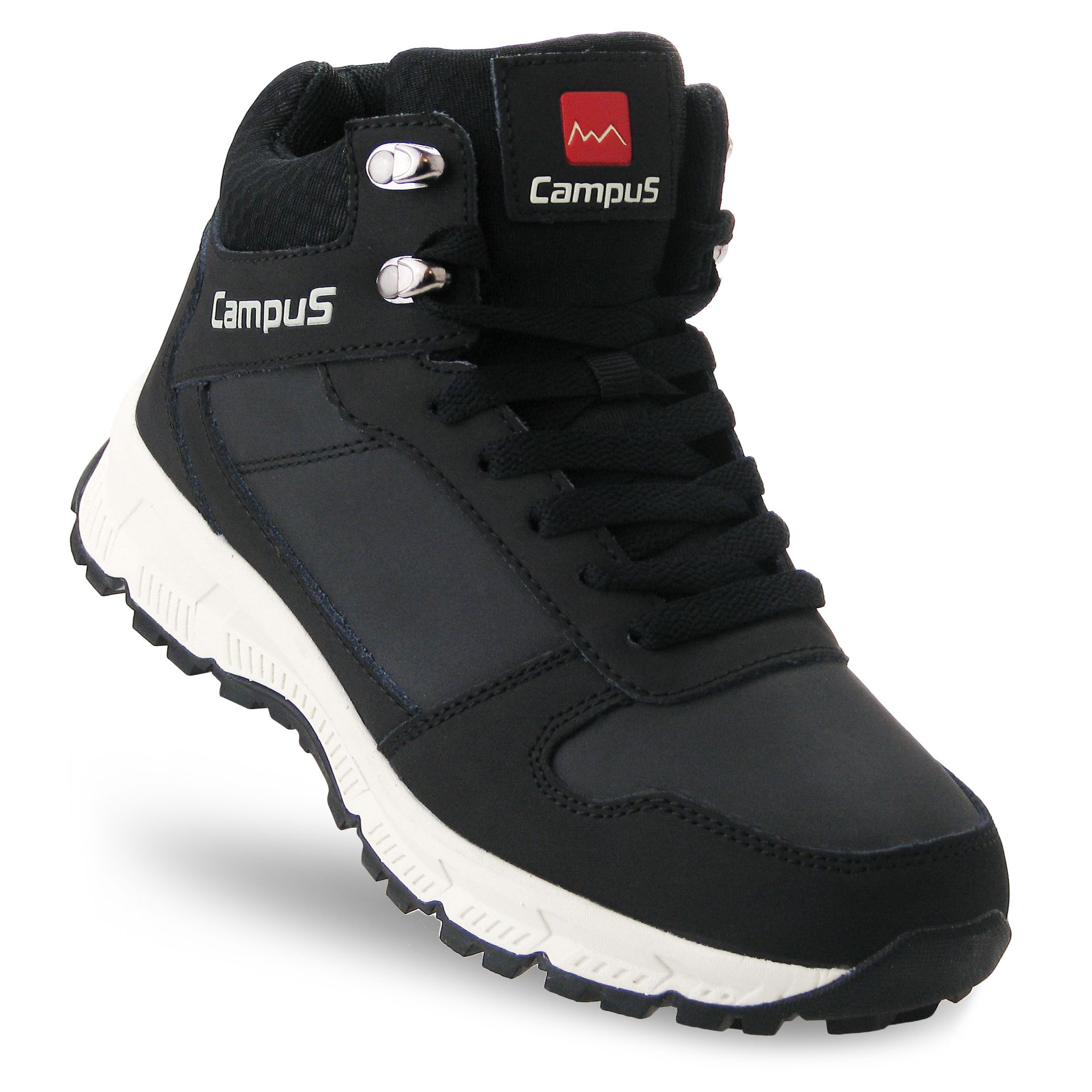 Buty Trekkingowe męskie Campus Norden Skórzane czarne przejściowe 45
