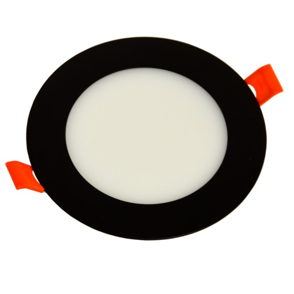 Panel Led podtynkowy okrągły Gerd 6W 3000K czarny