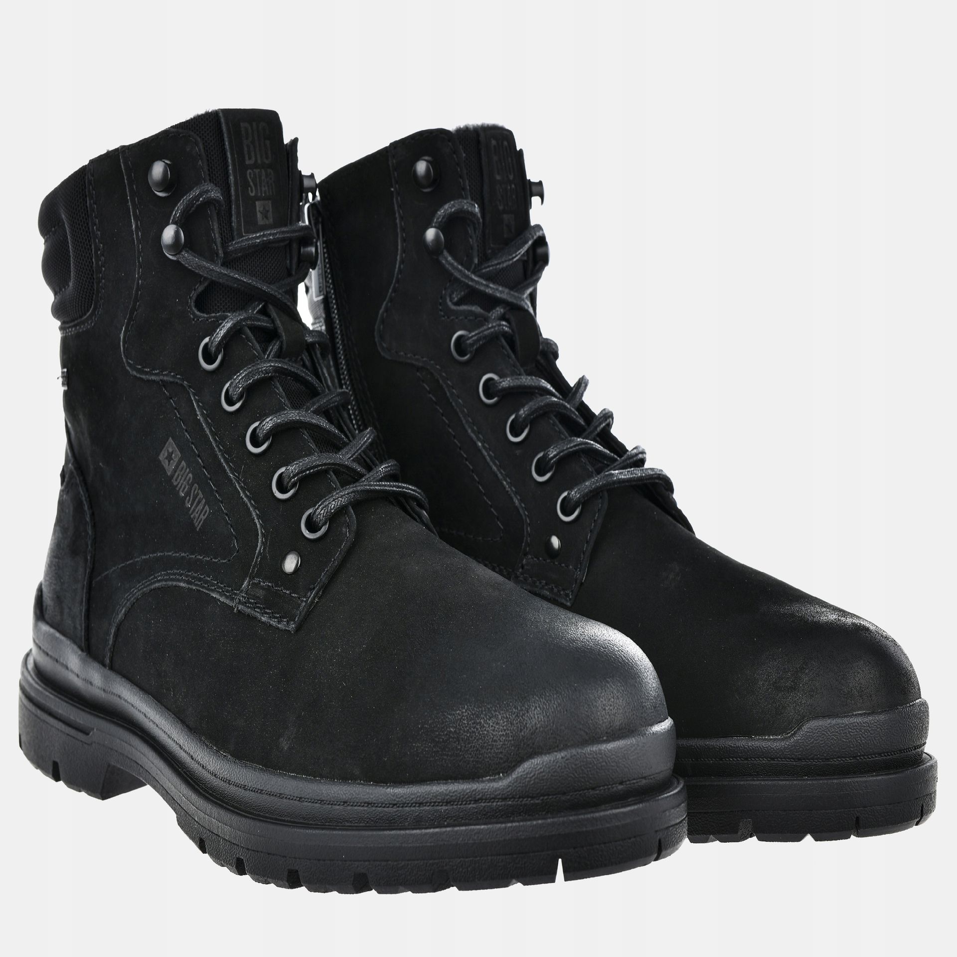 Męskie Buty Zimowe Trapery Skórzane Big Star Ocieplane OO174171 AW24
