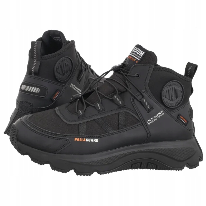 Buty Sneakersy Męskie Palladium Thunder Prtct Wp+ Black 74394 Czarne