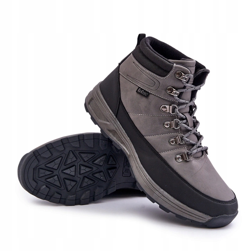 Buty Trekkingowe Męskie Ocieplane Lee Cooper LCJ-24-03-3033M Szare 42