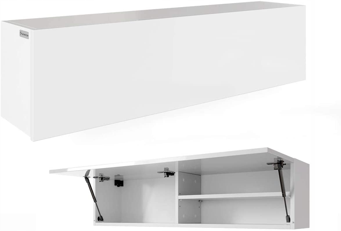 Szafka łazienkowa Ora 120 x 30 x 25 Bezuchwytowa szafka wisząca biała mat