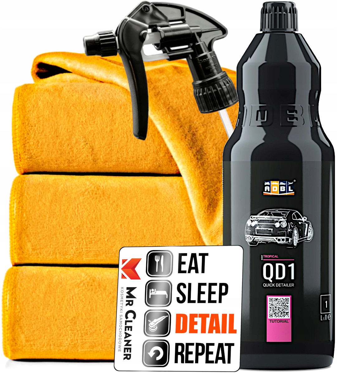 Adbl QD1 Quick Detailer Do Lakieru Nadaje Połysk I Głębie Zabezpiecza 1L