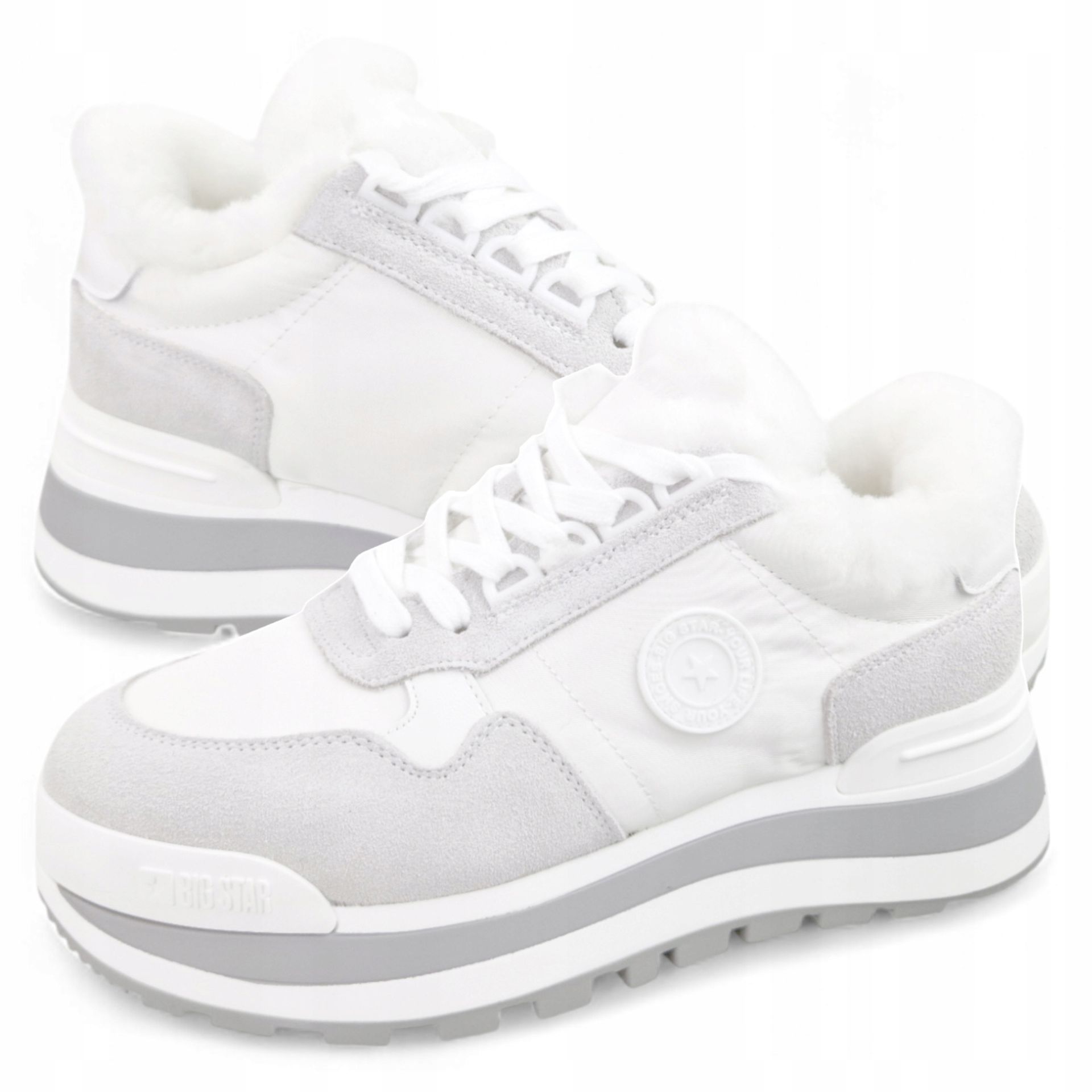 Buty zimowe Damskie Sportowe ocieplane Big Star na platformie OO274a215 36