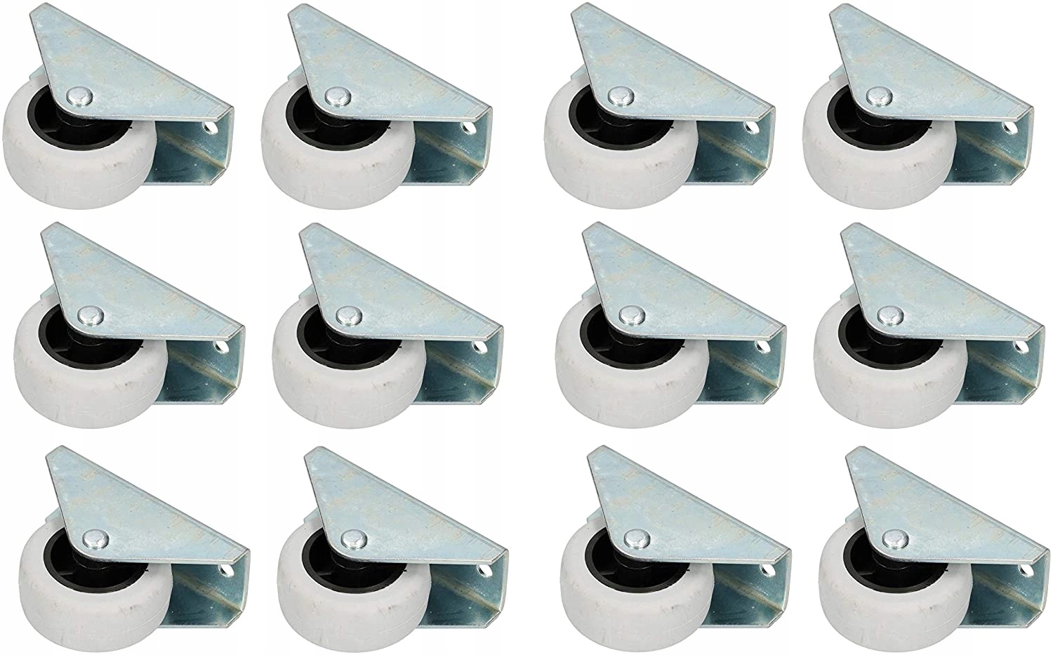 Kółko Meblowe Guma Stałe 40 MM Rolka Sztywna 12 Sz