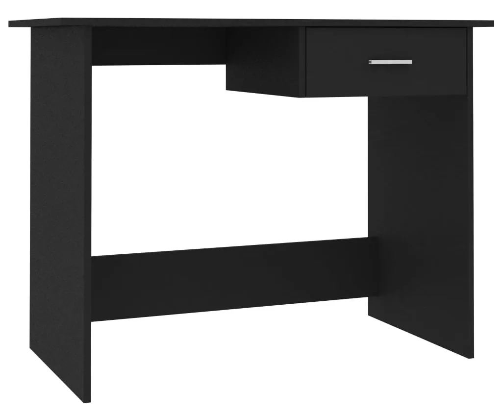 Elior Czarne minimalistyczne biurko o szerokości 100 cm Z5-D94